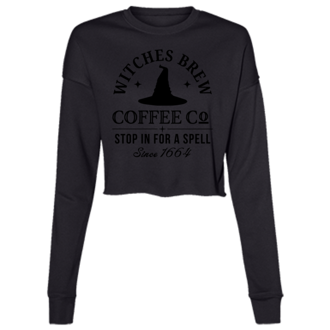 Witches Brew Ladies' Cropped Fleece Crew