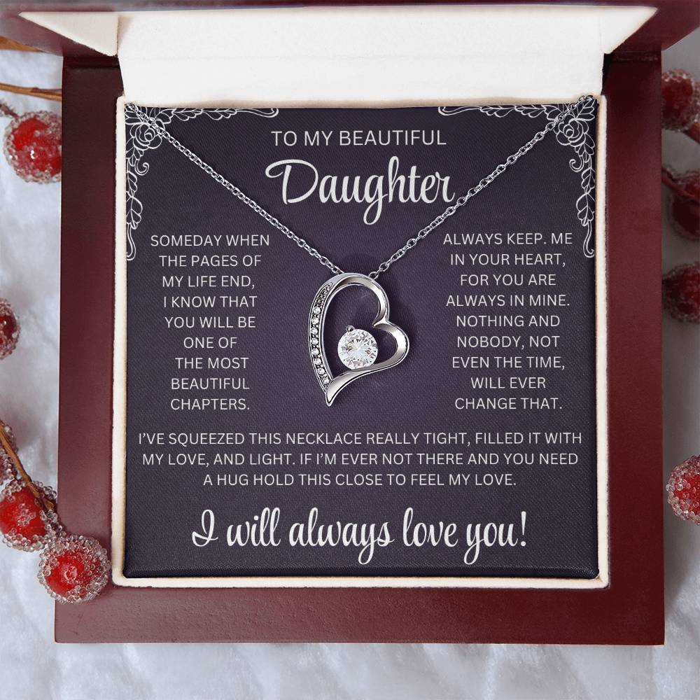 To My Beautiful Daughter Message Card