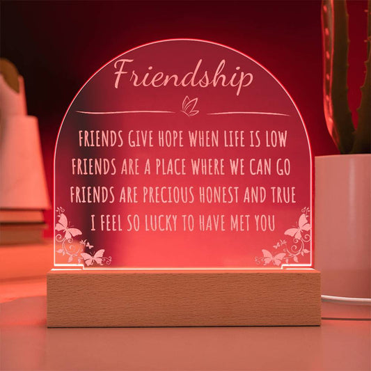 Friendship LED Acrylic | Gift To Friend