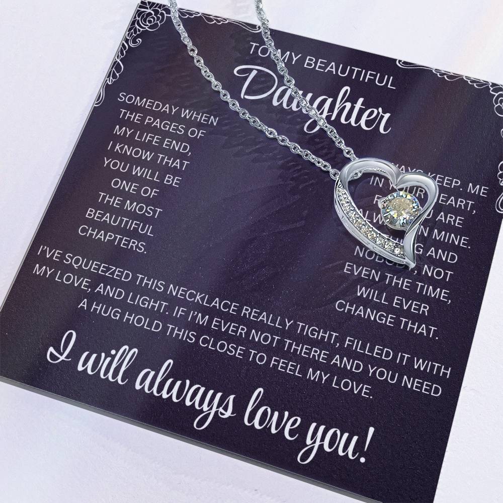 To My Beautiful Daughter Message Card