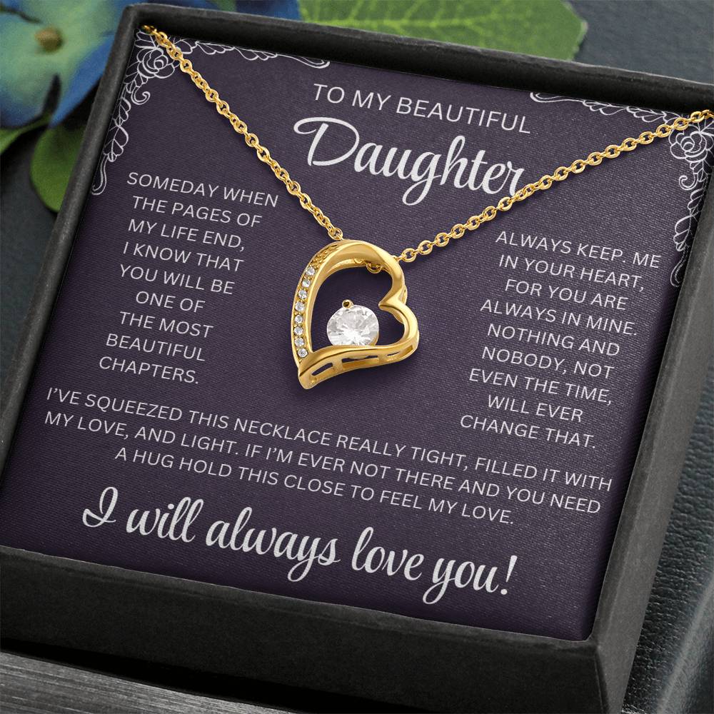 To My Beautiful Daughter Message Card